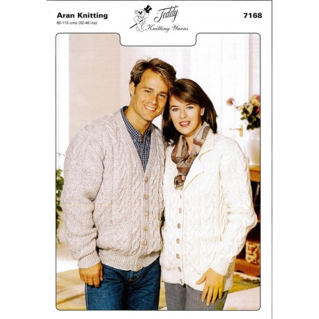 Aran Knitting Pattern 7168 10 Per Pack
